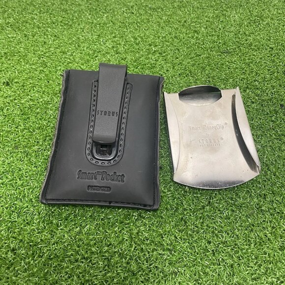 Storus Smart Pocket Smart MoneyClip Money Clip - Silver Metal w/ Bag - Picture 1 of 2